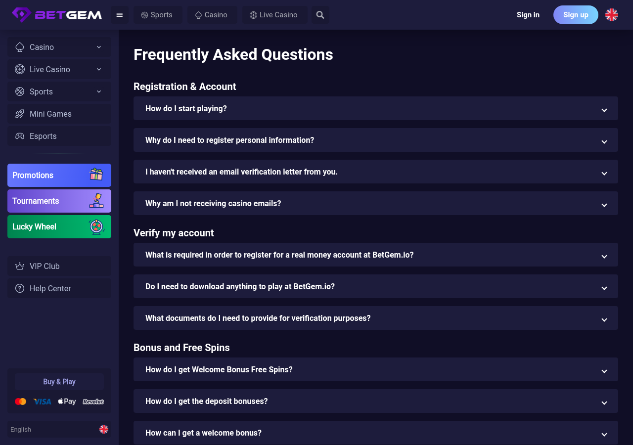 BetGem source-page screenshot, captured 25 September 2026